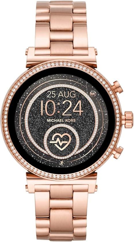 montre connectée michael kors femme soldes|michael kors black watches women.